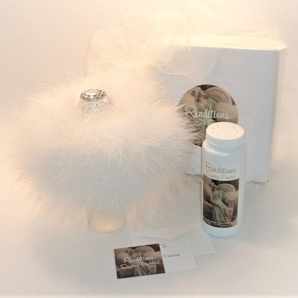 Sultry Gardenia Scented Dusting Powder Puff Vanity Set - Picture 5 of 5